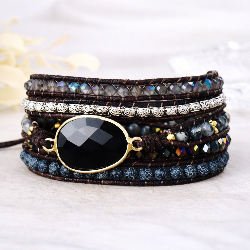 Pulsera de cuentas de ágata