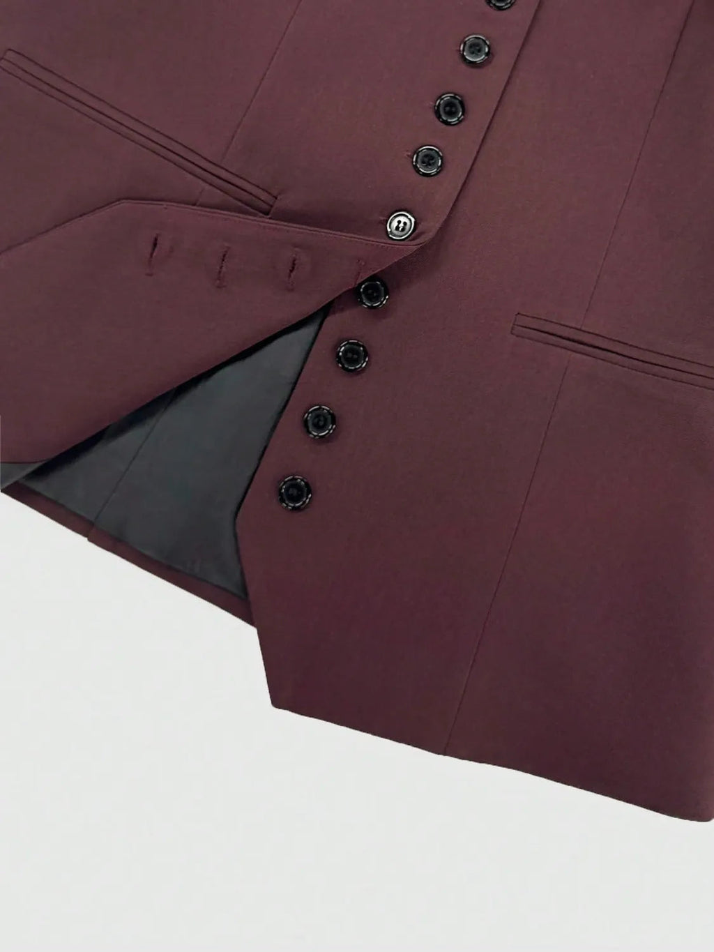 Ensemble haut à col en V boutonné sur le devant et short