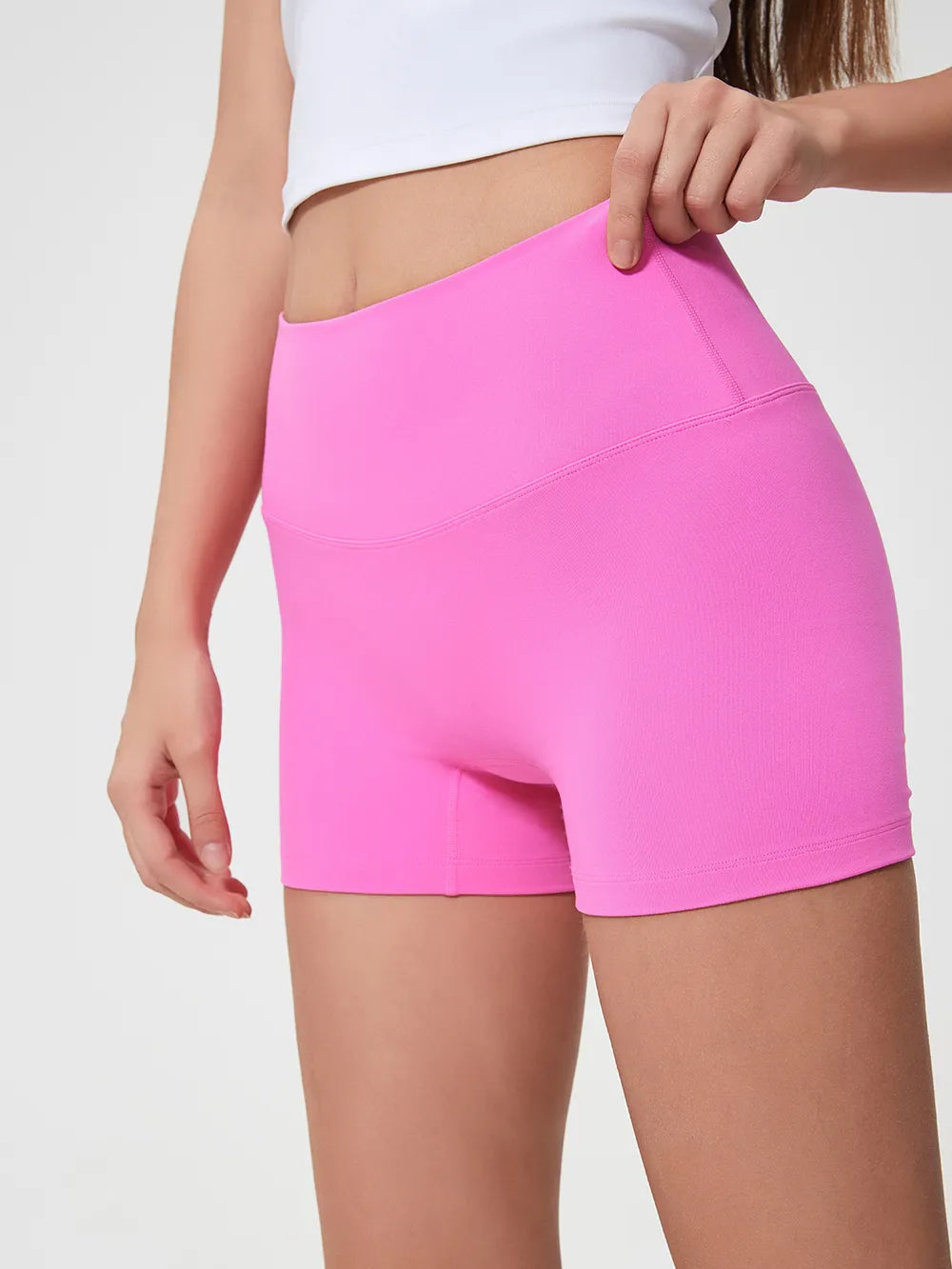 Short de sport taille haute