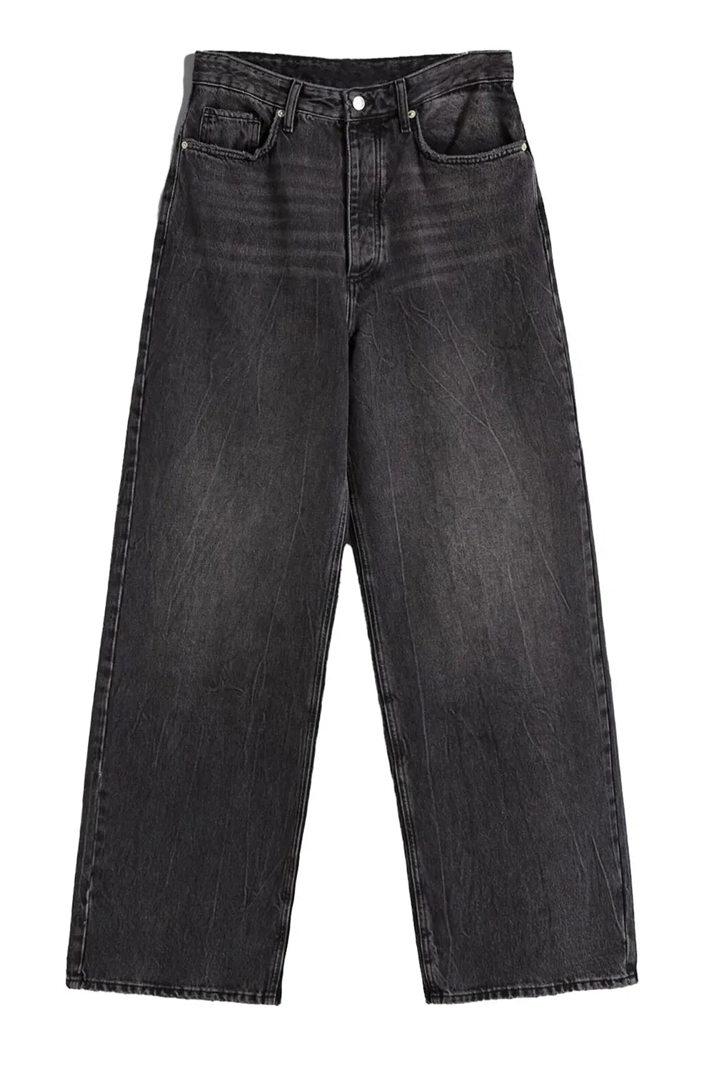 Jean taille haute à jambes larges