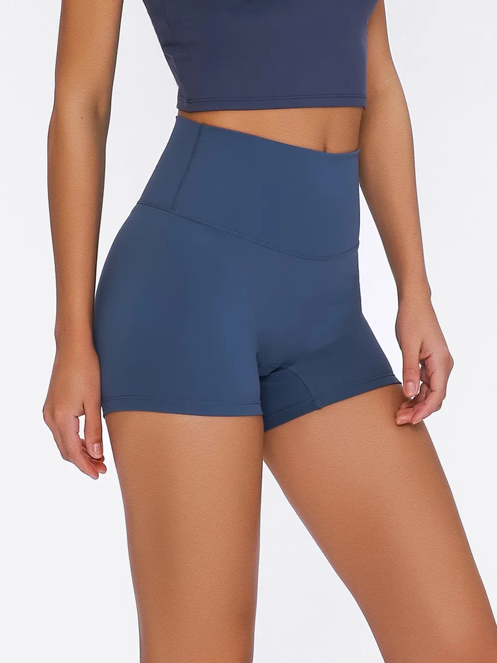 Short de sport taille haute