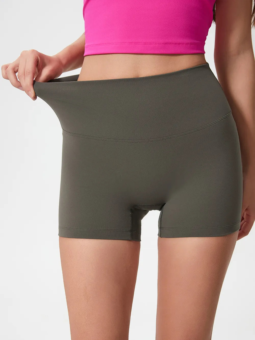 Short de sport taille haute