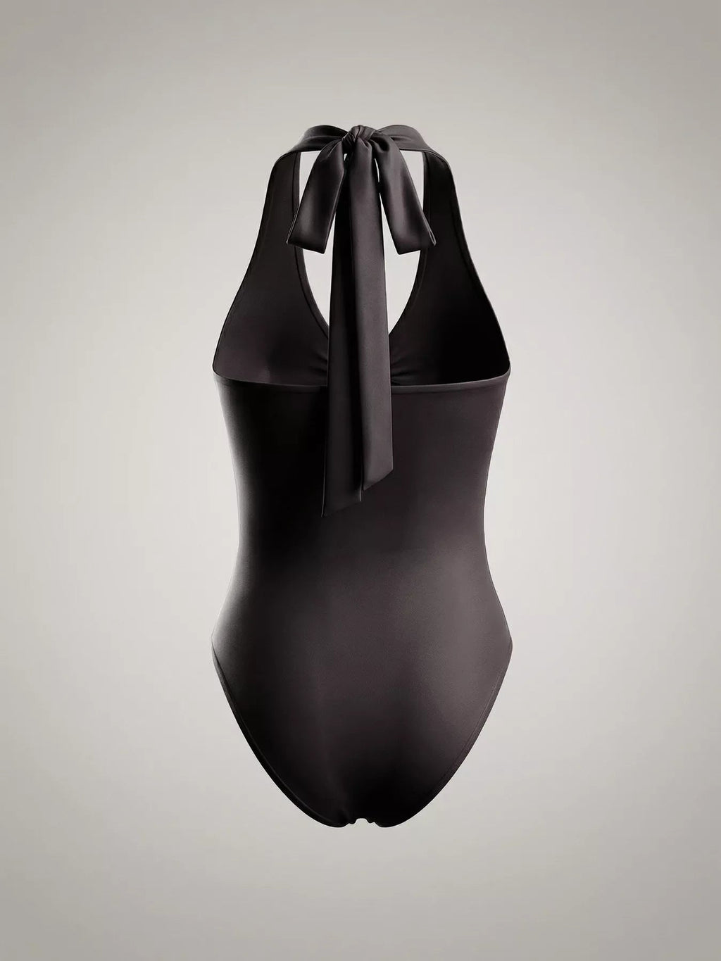 Body fruncido con cuello halter