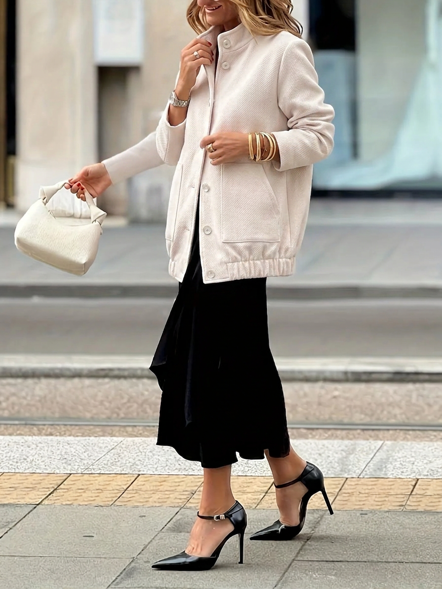 Button Up Long Sleeve Jacket